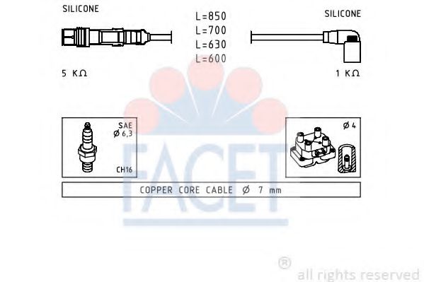 Imagine Set cablaj aprinder FACET 4.9601