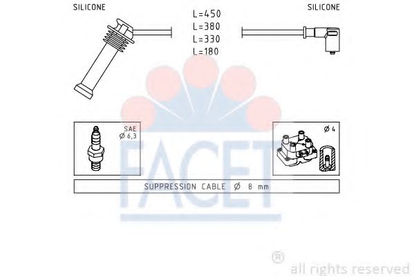 Imagine Set cablaj aprinder FACET 4.9624