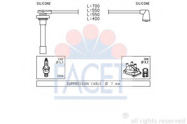 Imagine Set cablaj aprinder FACET 4.9711