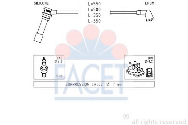 Imagine Set cablaj aprinder FACET 4.9738