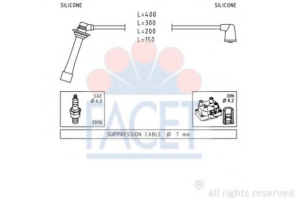 Imagine Set cablaj aprinder FACET 4.9745