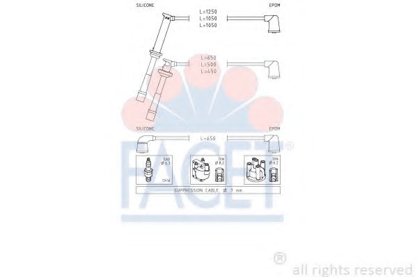 Imagine Set cablaj aprinder FACET 4.9760