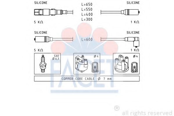 Imagine Set cablaj aprinder FACET 4.9932