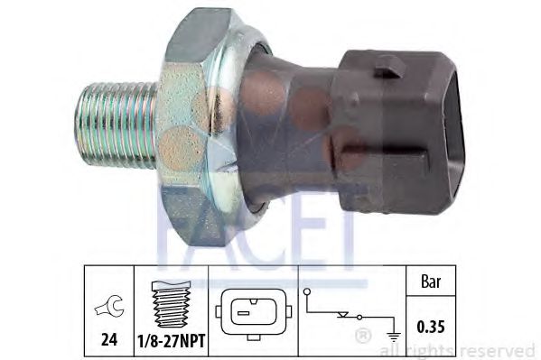 Imagine Senzor presiune ulei FACET 7.0091