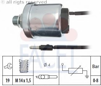 Imagine senzor,presiune ulei FACET 7.0602