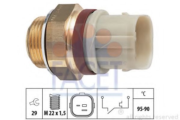 Imagine Comutator temperatura, ventilator radiator FACET 7.5197