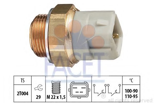 Imagine Comutator temperatura, ventilator radiator FACET 7.5624