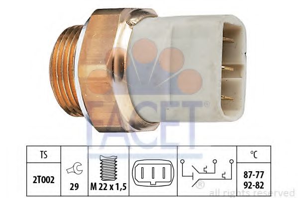 Imagine Comutator temperatura, ventilator radiator FACET 7.5626