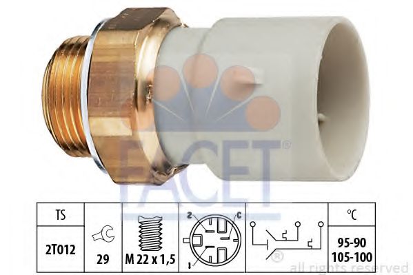 Imagine Comutator temperatura, ventilator radiator FACET 7.5639