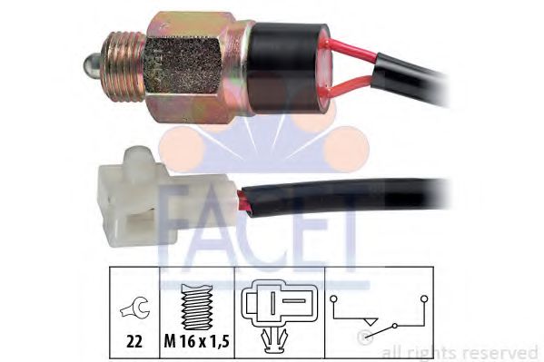 Comutator, lampa marsalier FACET 7.6221