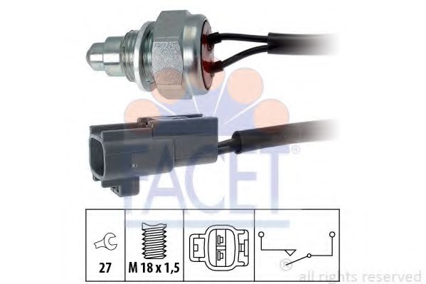 Comutator, lampa marsalier FACET 7.6260