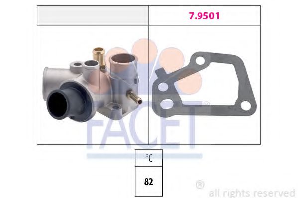 Imagine termostat,lichid racire FACET 7.8129