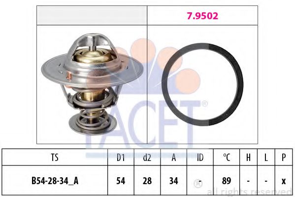 Imagine termostat,lichid racire FACET 7.8220