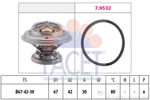 Imagine termostat,lichid racire FACET 7.8271