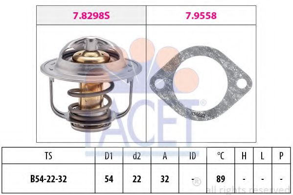 Imagine termostat,lichid racire FACET 7.8298