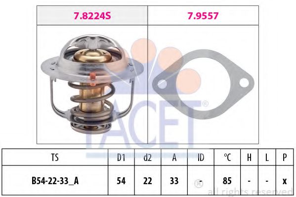 Imagine termostat,lichid racire FACET 7.8335