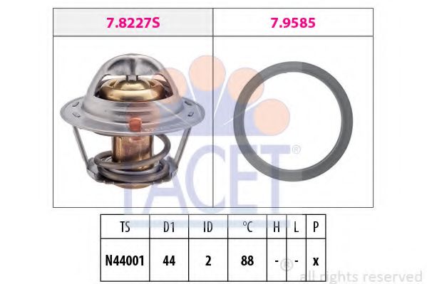 Imagine termostat,lichid racire FACET 7.8366