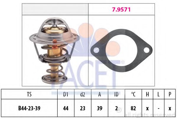 Imagine termostat,lichid racire FACET 7.8520