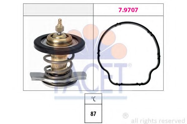 Termostat,lichid racire FACET 7.8805