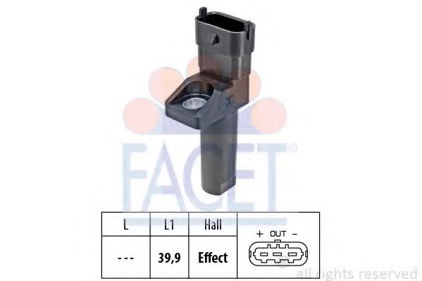 Senzor impulsuri, arbore cotit FACET 9.0654