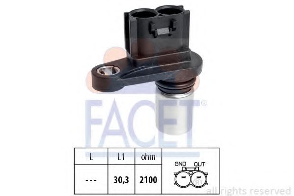 Senzor impulsuri, arbore cotit FACET 9.0716