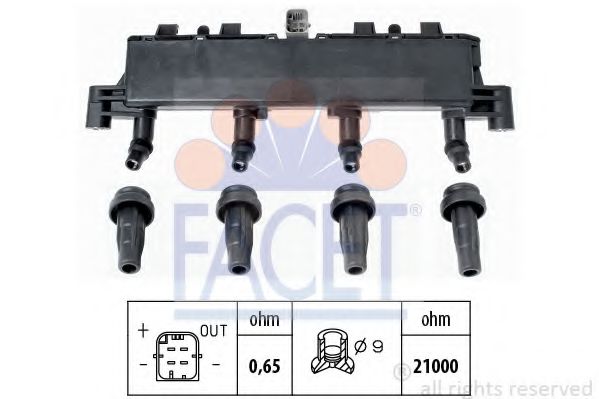 Imagine bobina de inductie FACET 9.6305