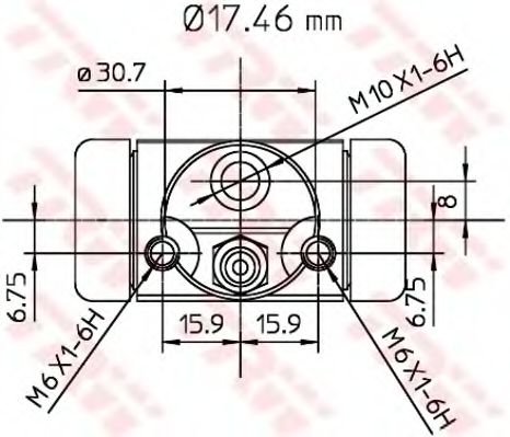 Imagine Cilindru receptor frana TRW BWA130