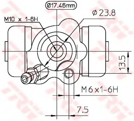 Imagine Cilindru receptor frana TRW BWA155