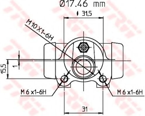 Imagine Cilindru receptor frana TRW BWC110