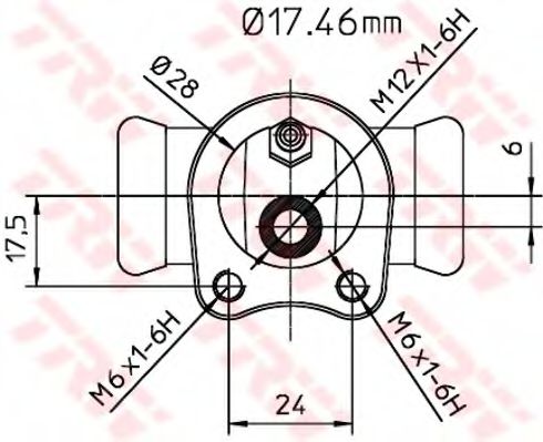 Imagine Cilindru receptor frana TRW BWC112