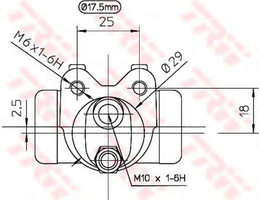 Imagine Cilindru receptor frana TRW BWC155