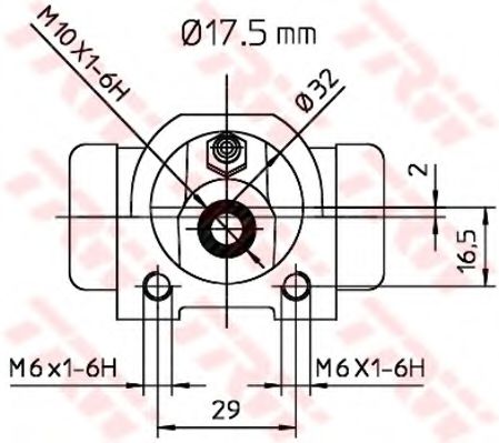 Imagine Cilindru receptor frana TRW BWC227