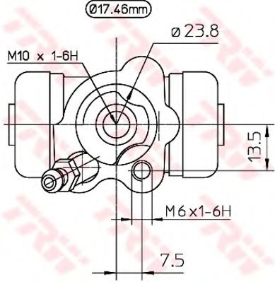 Imagine Cilindru receptor frana TRW BWC249