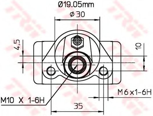 Imagine Cilindru receptor frana TRW BWD110