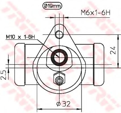 Imagine Cilindru receptor frana TRW BWD122