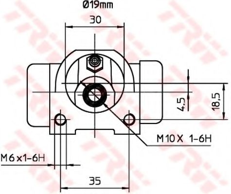 Imagine Cilindru receptor frana TRW BWD128