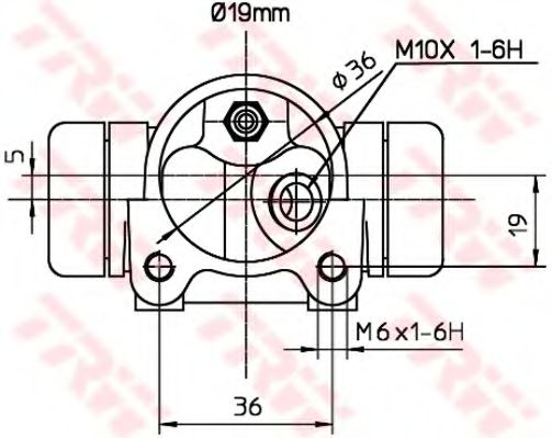 Imagine Cilindru receptor frana TRW BWD137