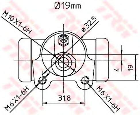 Imagine Cilindru receptor frana TRW BWD260