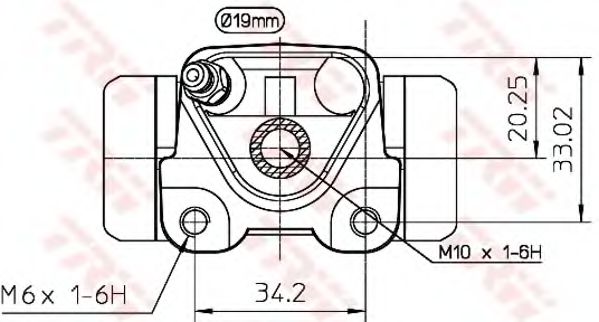 Imagine Cilindru receptor frana TRW BWD270