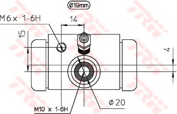 Imagine Cilindru receptor frana TRW BWD310