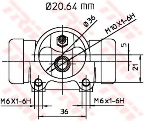 Imagine Cilindru receptor frana TRW BWF112