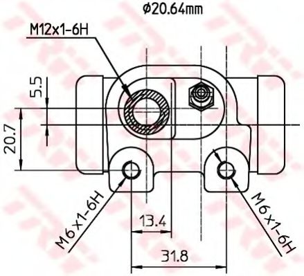 Imagine Cilindru receptor frana TRW BWF125