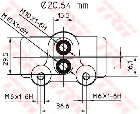 Imagine Cilindru receptor frana TRW BWF132