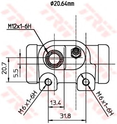 Imagine Cilindru receptor frana TRW BWF287