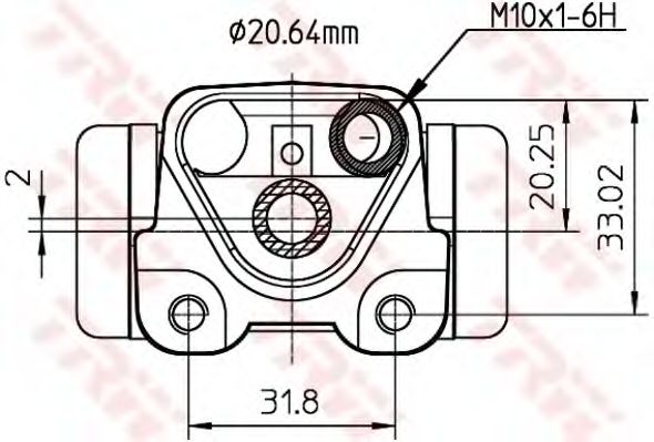 Imagine Cilindru receptor frana TRW BWF292