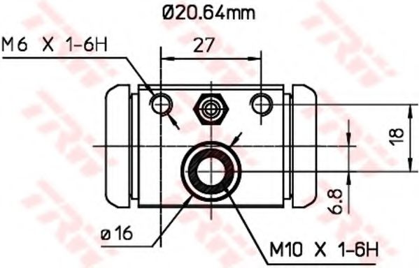 Imagine Cilindru receptor frana TRW BWF307