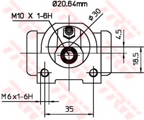 Imagine Cilindru receptor frana TRW BWF311