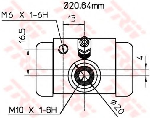 Imagine Cilindru receptor frana TRW BWF312