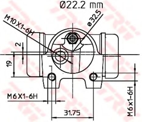 Imagine Cilindru receptor frana TRW BWH141