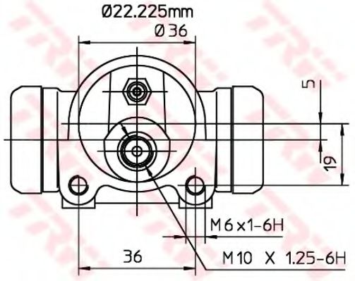 Imagine Cilindru receptor frana TRW BWH159